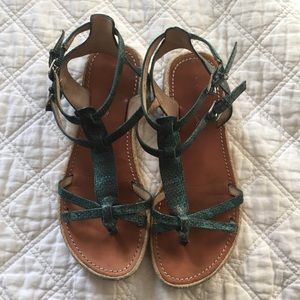 Via Spiga Snakeskin Sandals, Sz 7 1/2
